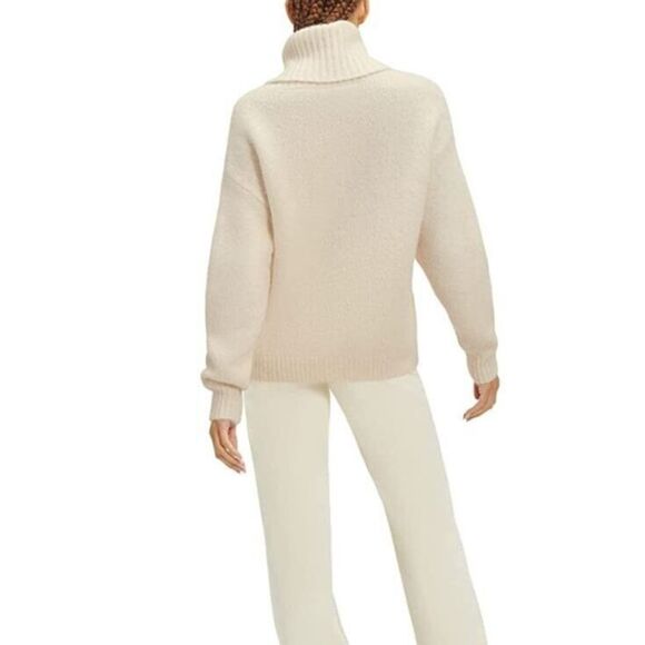 UGG 1131507 101 Womens Sz XS Cream/Beige Lylah Roll Neck Wool Blend Sweater - Picture 2 of 10